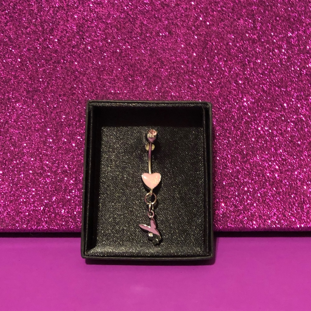 NIB PLAYBOY Heart Belly Button Ring